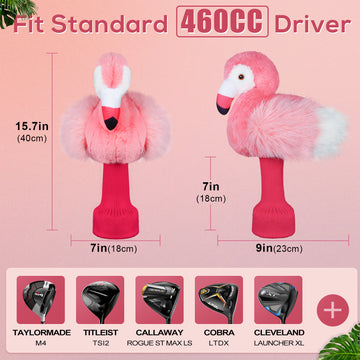 Pink Flamingo Driver Head Cover
